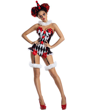 Dark Harlequin Premium Womens Costume