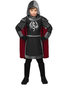 Dark Medieval Knight Boys Costume
