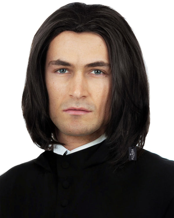 Dark Professor Deluxe Black Wig
