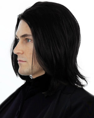 Dark Professor Deluxe Black Wig