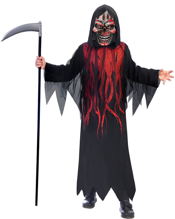 Dark Shadow Reaper Kids Costume 10-12 Years