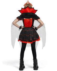 Dark Vampire Complete Girls Halloween Costume