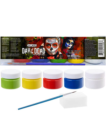 Day of the Dead Face and Body Paint Pack of 5
