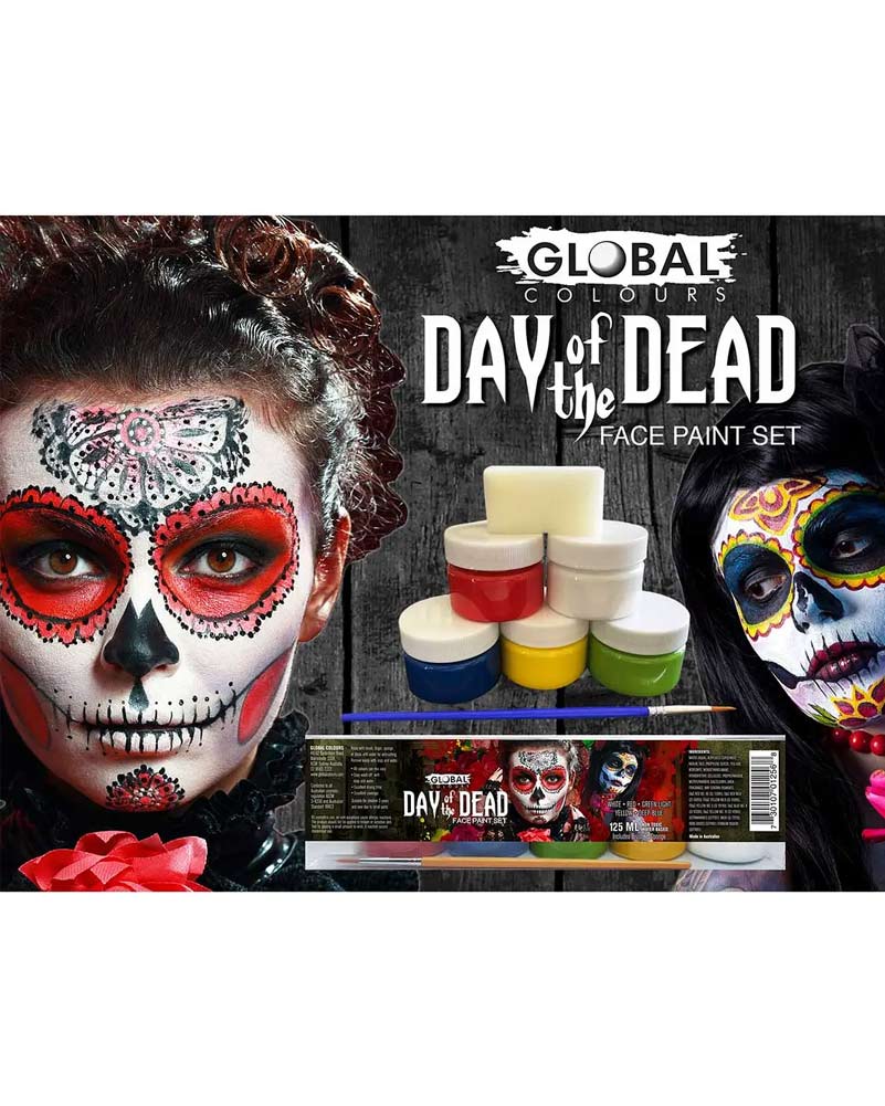 Day of the Dead Face and Body Paint Pack of 5