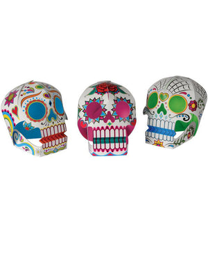 Day of the Dead 3D Sugar Skull Centerpieces Pack of 3