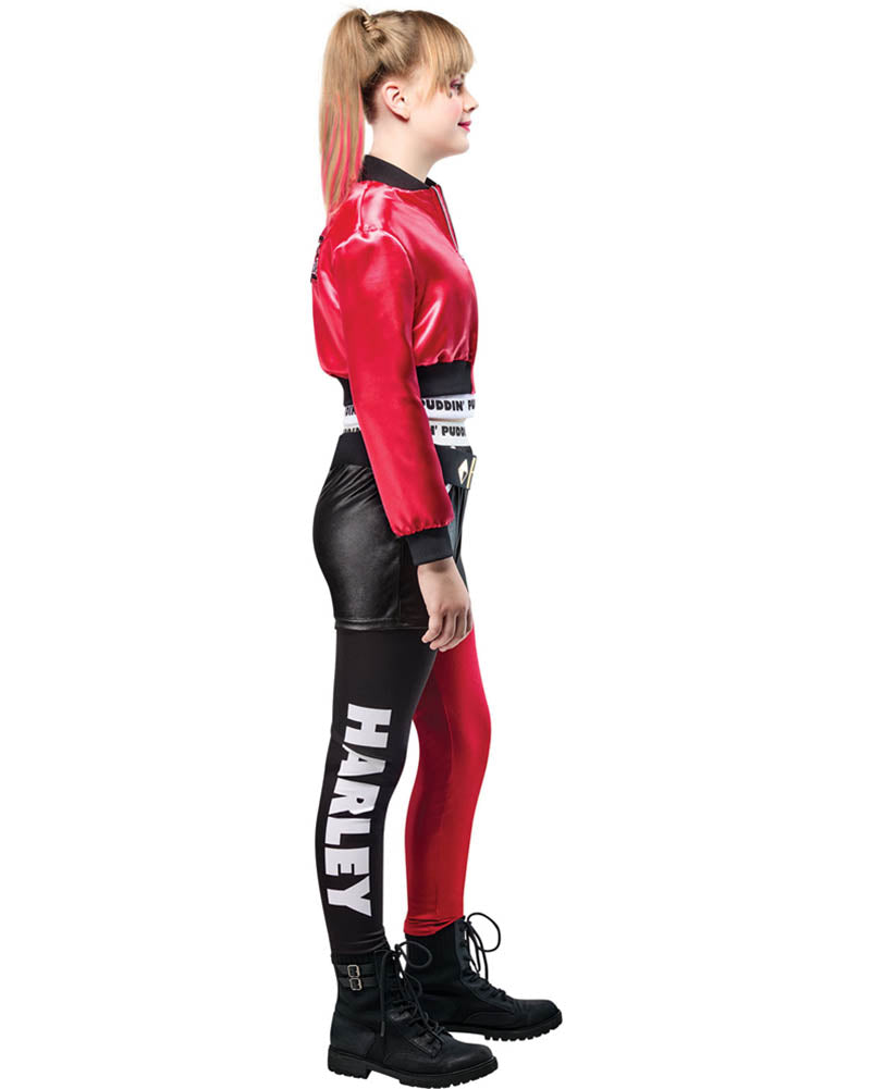 DC Comics Harley Quinn Red and Black Deluxe Girls Costume