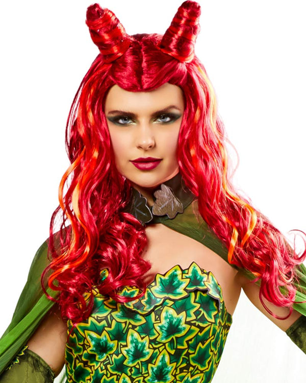 DC Comics Poison Ivy Long Wavy Red Wig