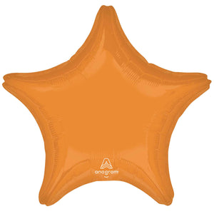 45cm Standard Star XL Vibrant Orange Foil Balloon