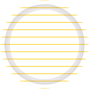 Sunshine Yellow Stripes 23cm Round Paper Plates Pack of 8