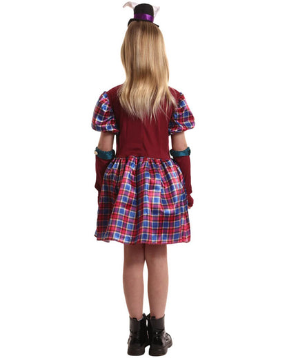 Deluxe Mad Hatter Girls Costume