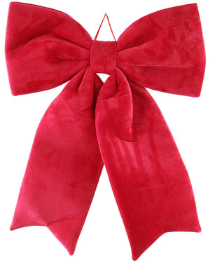 Christmas Deluxe Plush Red Door Bow 60cm
