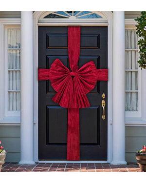 Christmas Deluxe Velvet Door Bow and Sash 64cm