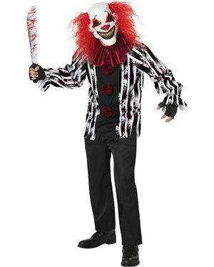 Demented Clown Plus Size Adult Costume