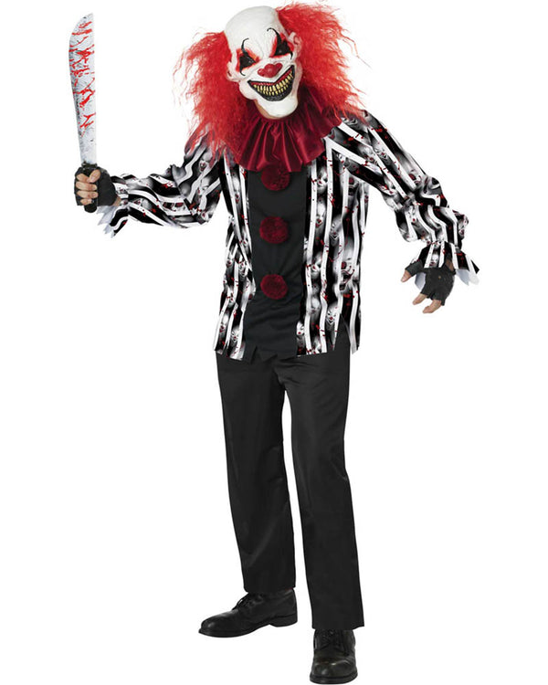 Demented Clown Plus Size Adult Costume