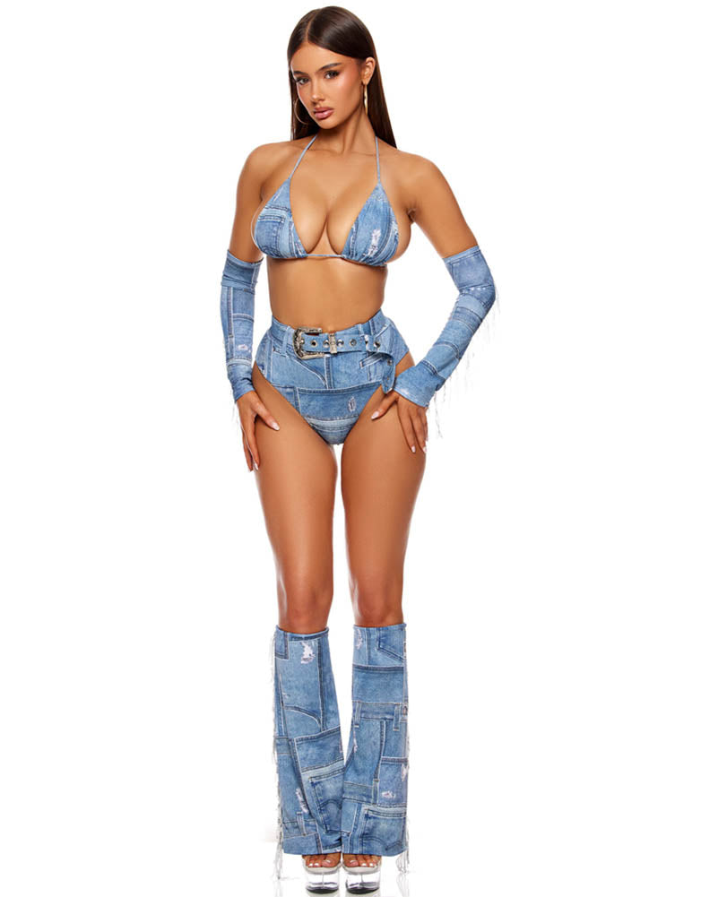 Denim Wrangler Womens Costume