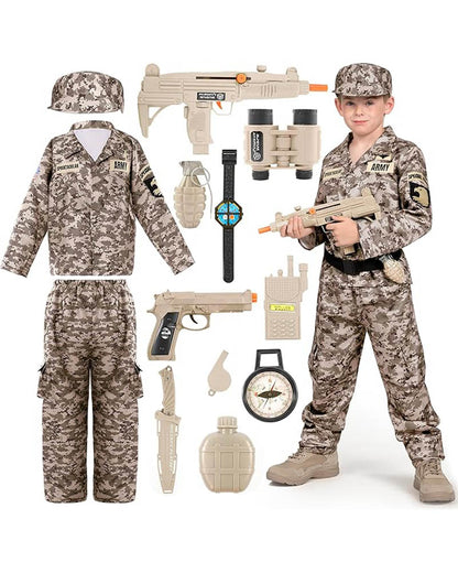 Desert Camouflage Army Boys Costume