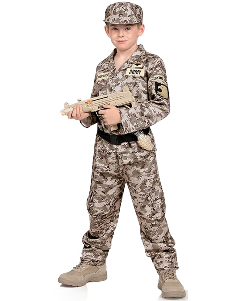 Desert Camouflage Army Boys Costume