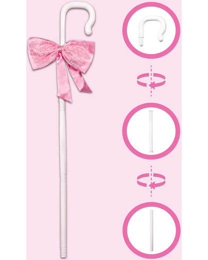 Detachable Shepherds Hook Prop with Bow