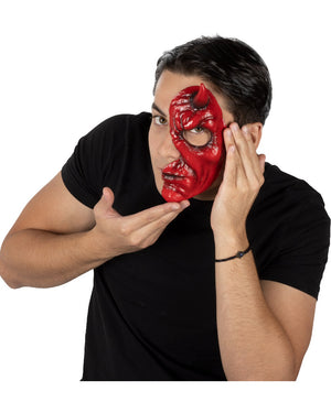 Devil Luxury FX Appliance Transfer Prosthetic Half Mask
