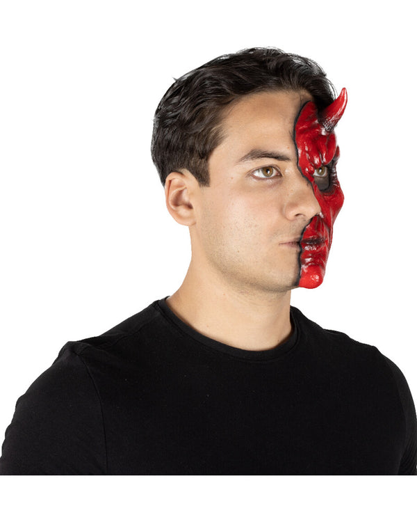 Devil Luxury FX Appliance Transfer Prosthetic Half Mask