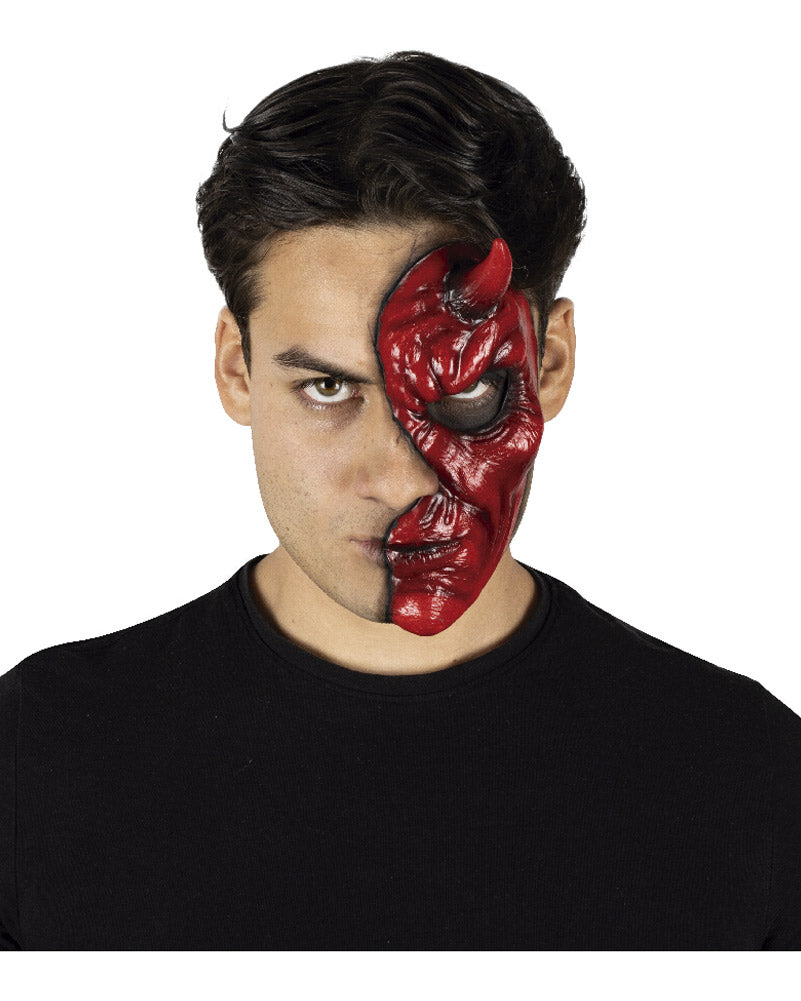 Devil Luxury FX Appliance Transfer Prosthetic Half Mask – CostumeBox ...