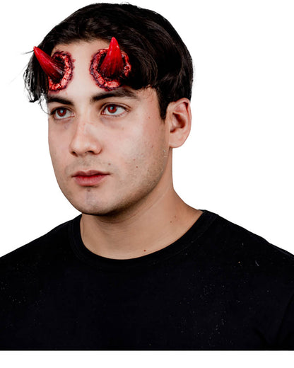 Devil Red Horns FX Appliance Transfer Prosthetic