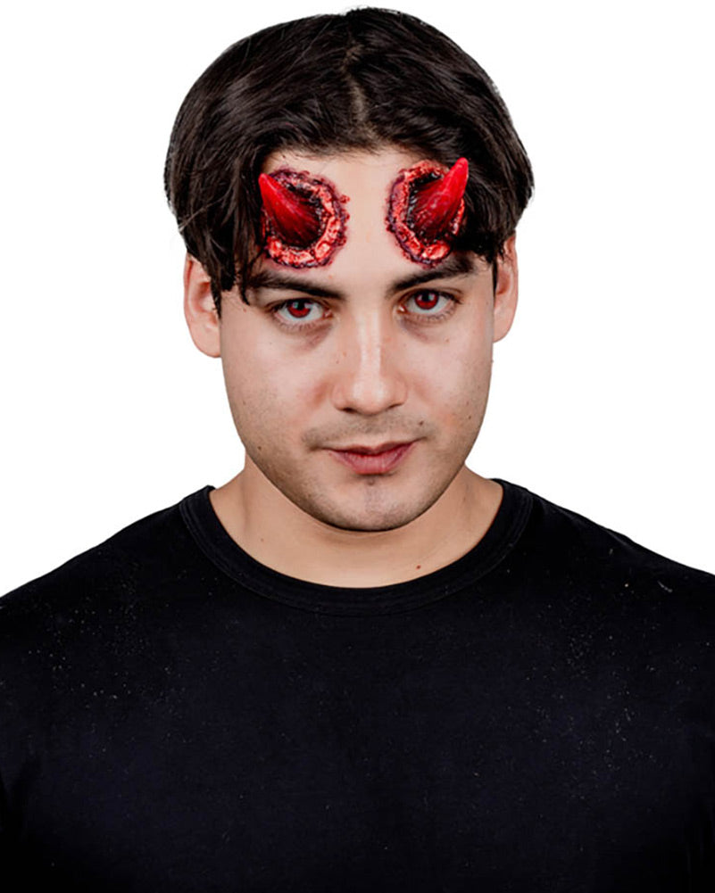 Devil Red Horns FX Appliance Transfer Prosthetic