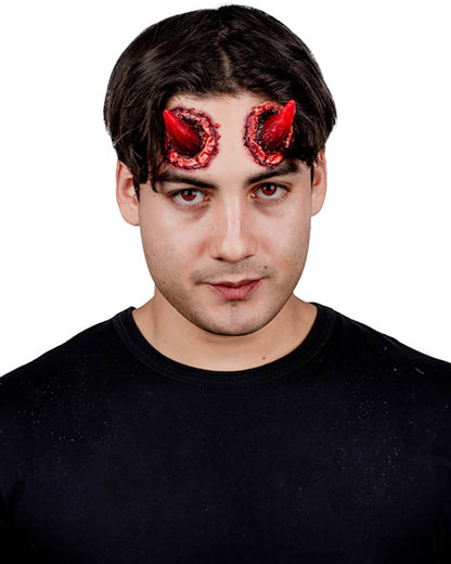 Devil Red Horns FX Appliance Transfer Prosthetic