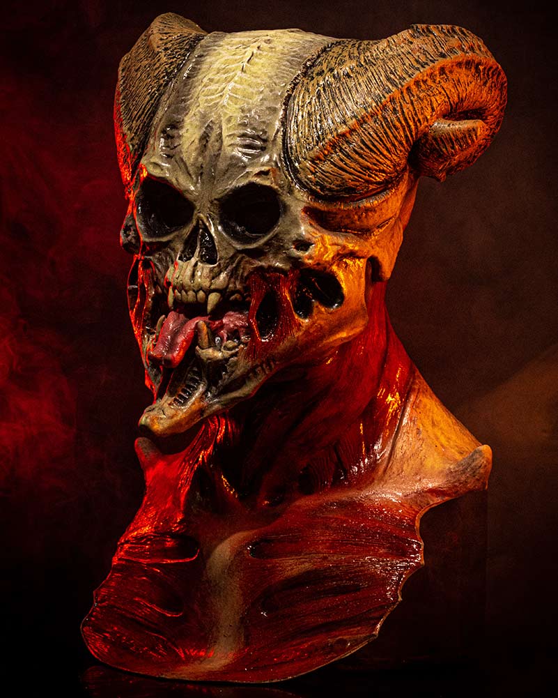 Devils Backbone Mask Devil Skull Premium Mask – CostumeBox Australia