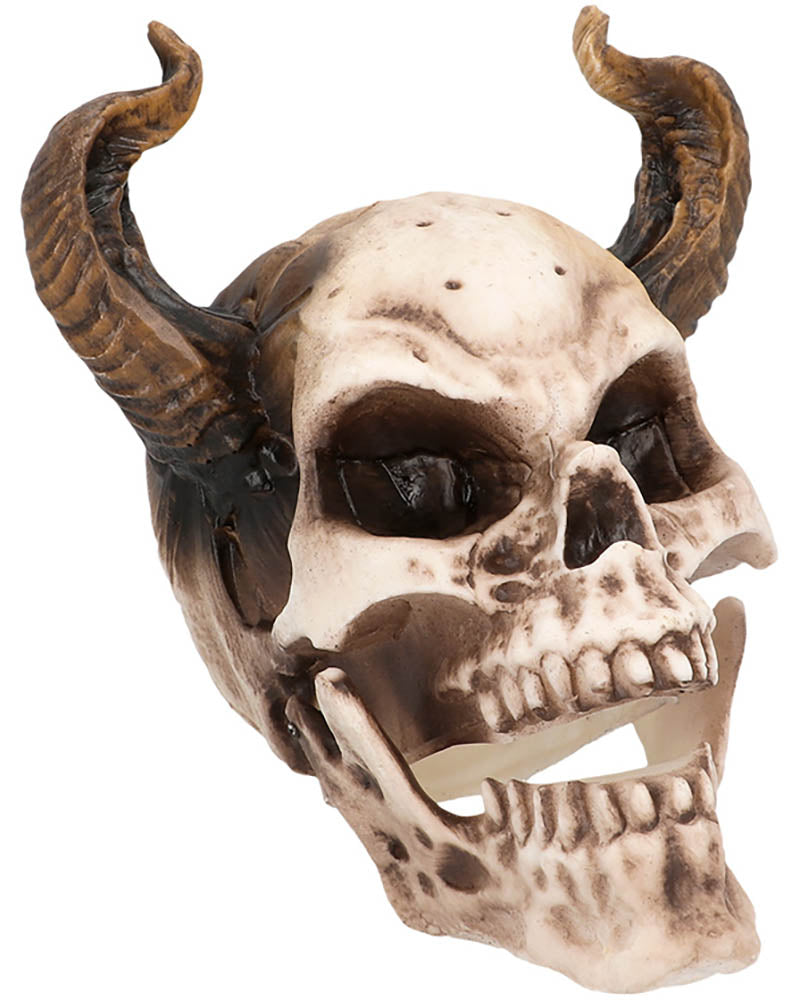 Devil with Movable Jaw Skull Prop