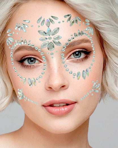 Dia De Los Muertos Diamond Face Jewels