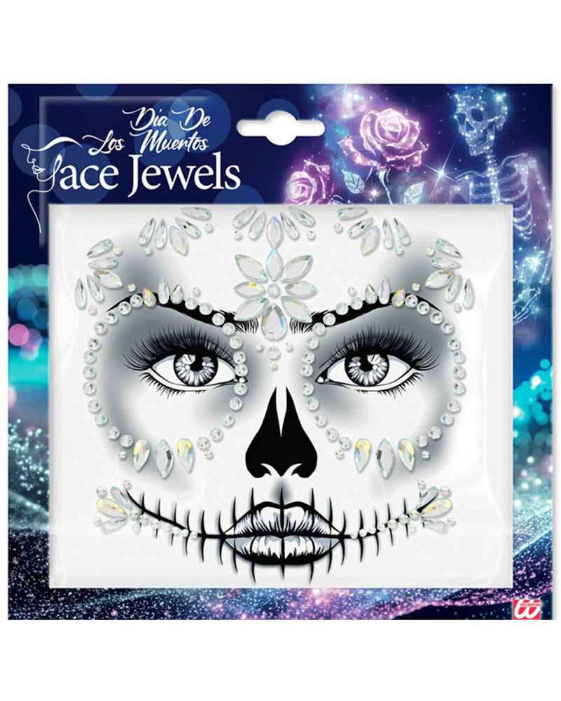 Dia De Los Muertos Diamond Face Jewels