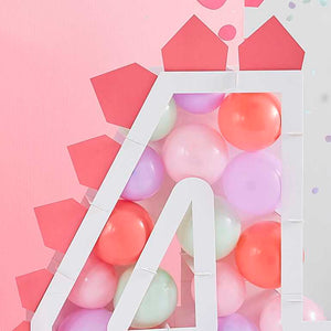 Dino Pink Balloons Mixed Pastel Balloons & Card Spikes Pink and Pastel Pack of 49