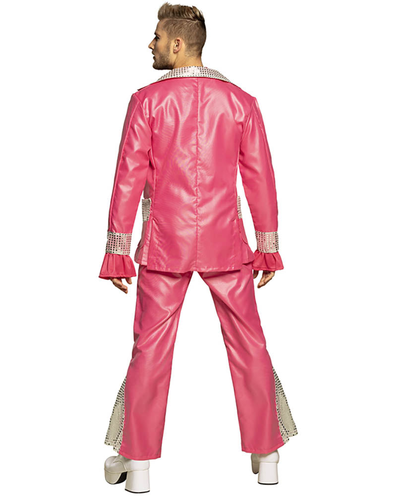 70s Pink Disco King Mens Costume