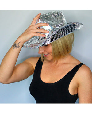 Disco Mirror Deluxe Cowboy Hat