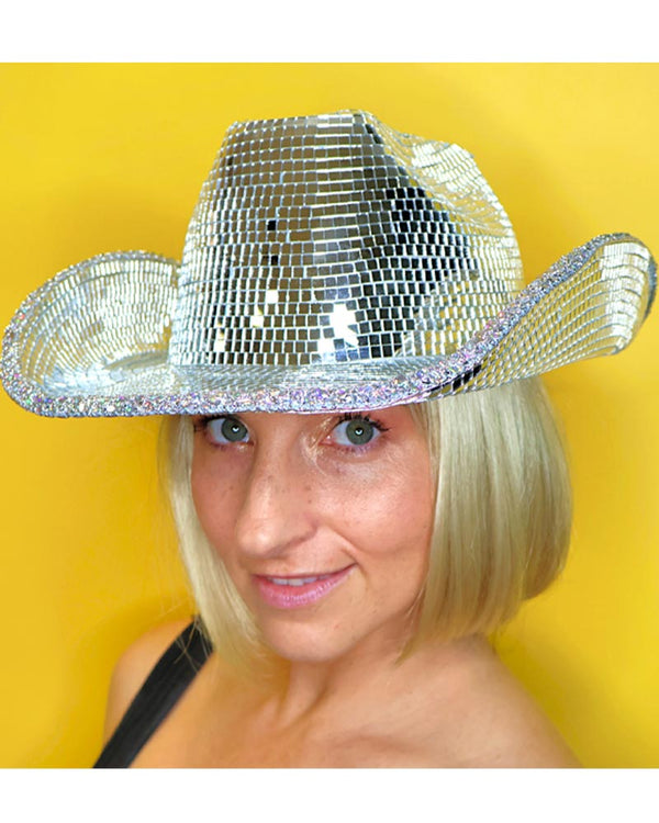 Disco Mirror Deluxe Cowboy Hat