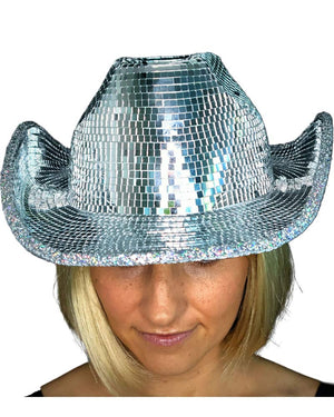Disco Mirror Deluxe Cowboy Hat