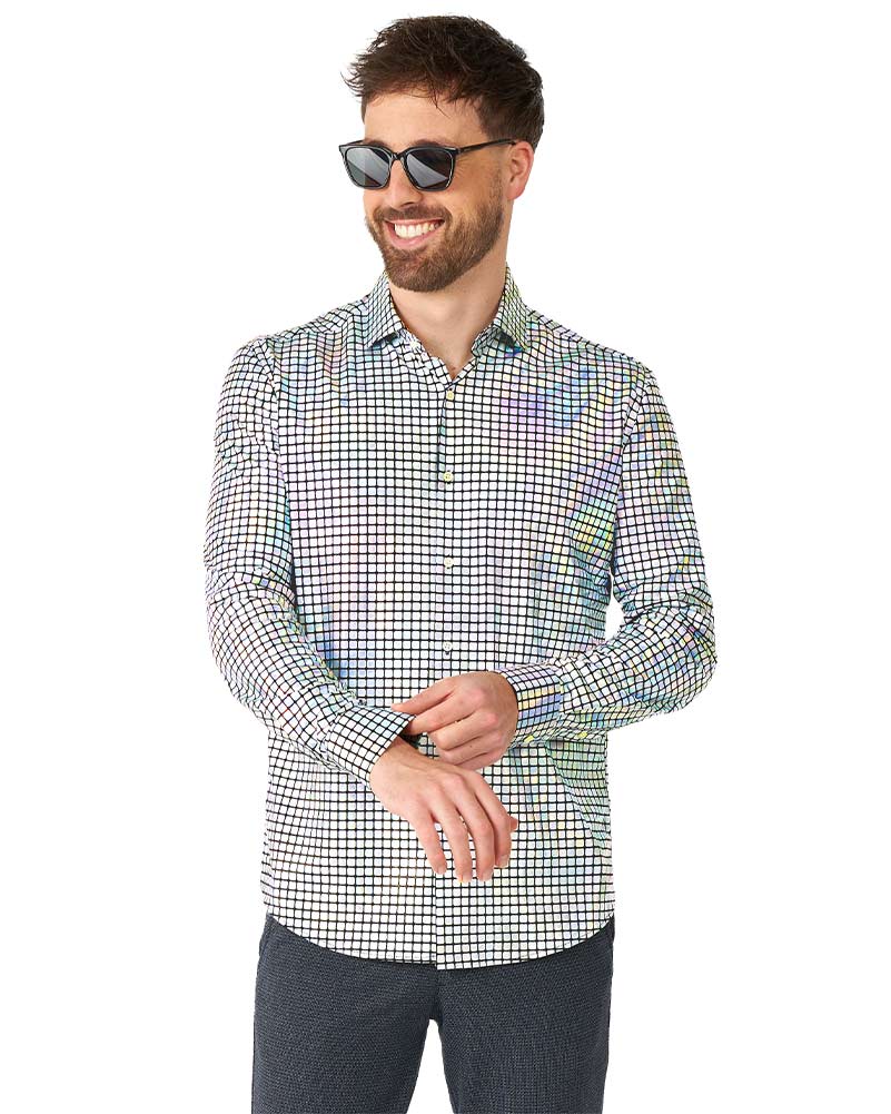 70s Discoballer Opposuit Mens Shirt