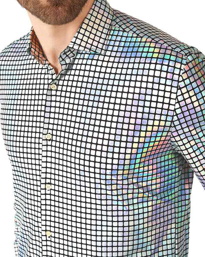 70s Discoballer Opposuit Mens Shirt