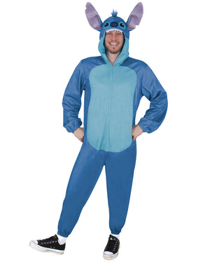 Disney Stitch Hooded Onesie Adult Costume