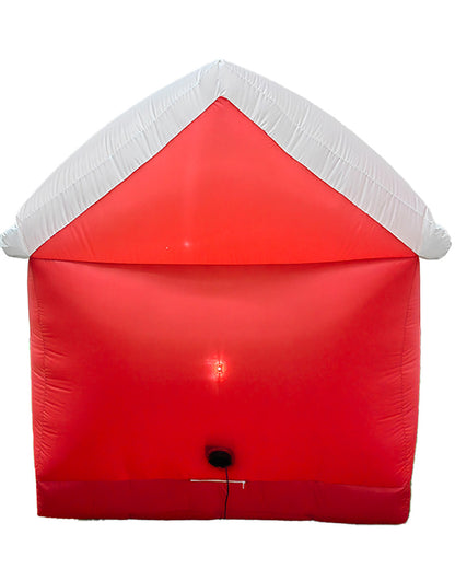 Dog in House with Candy Cane Christmas Lawn Inflatable 1.5m