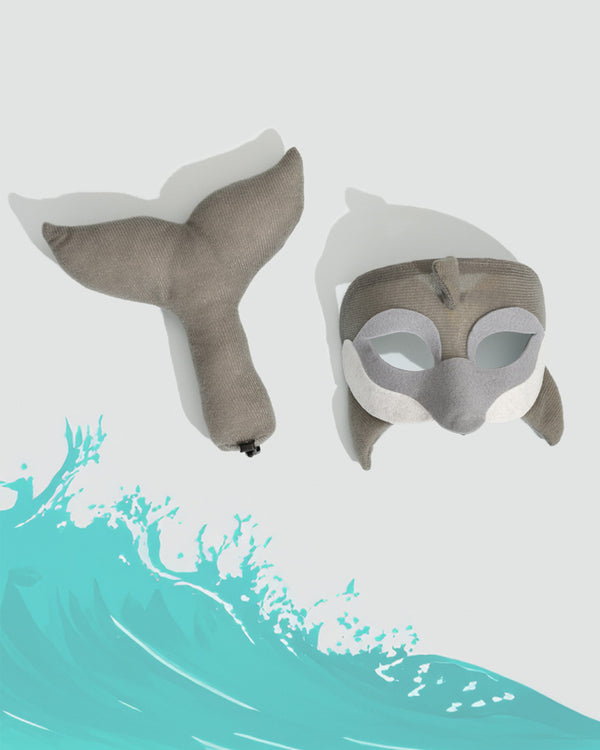 Dolphin Animal Mask and Tail Set