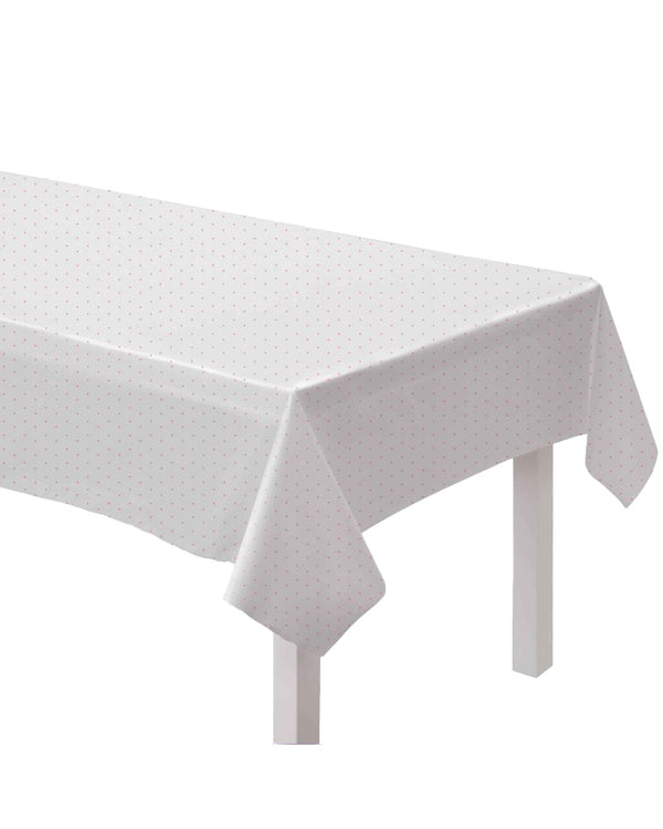 Dot Paper Tablecover New Pink 137cm x 274cm