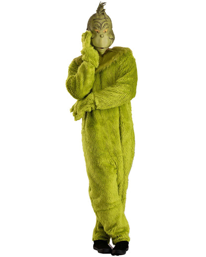 Dr Seuss The Grinch Premium Jumpsuit Mens Christmas Costume