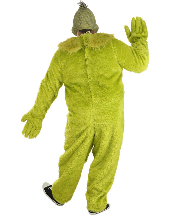 Dr Seuss The Grinch Premium Jumpsuit Mens Plus Size Christmas Costume