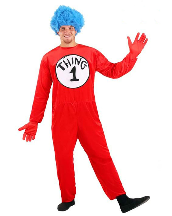 Dr Seuss Thing 1 or 2 Adult Costume