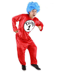 Dr Seuss Thing 1 or 2 Adult Plus Size Costume