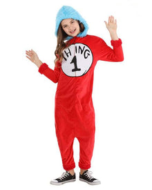 Dr Seuss Thing 1 and 2 Jumpsuit Kids Costume