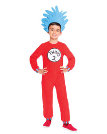Dr Seuss Thing 1 or Thing 2 Kids Costume