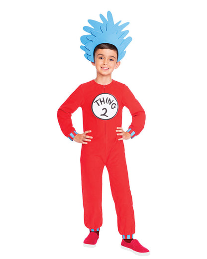 Dr Seuss Thing 1 or Thing 2 Kids Costume